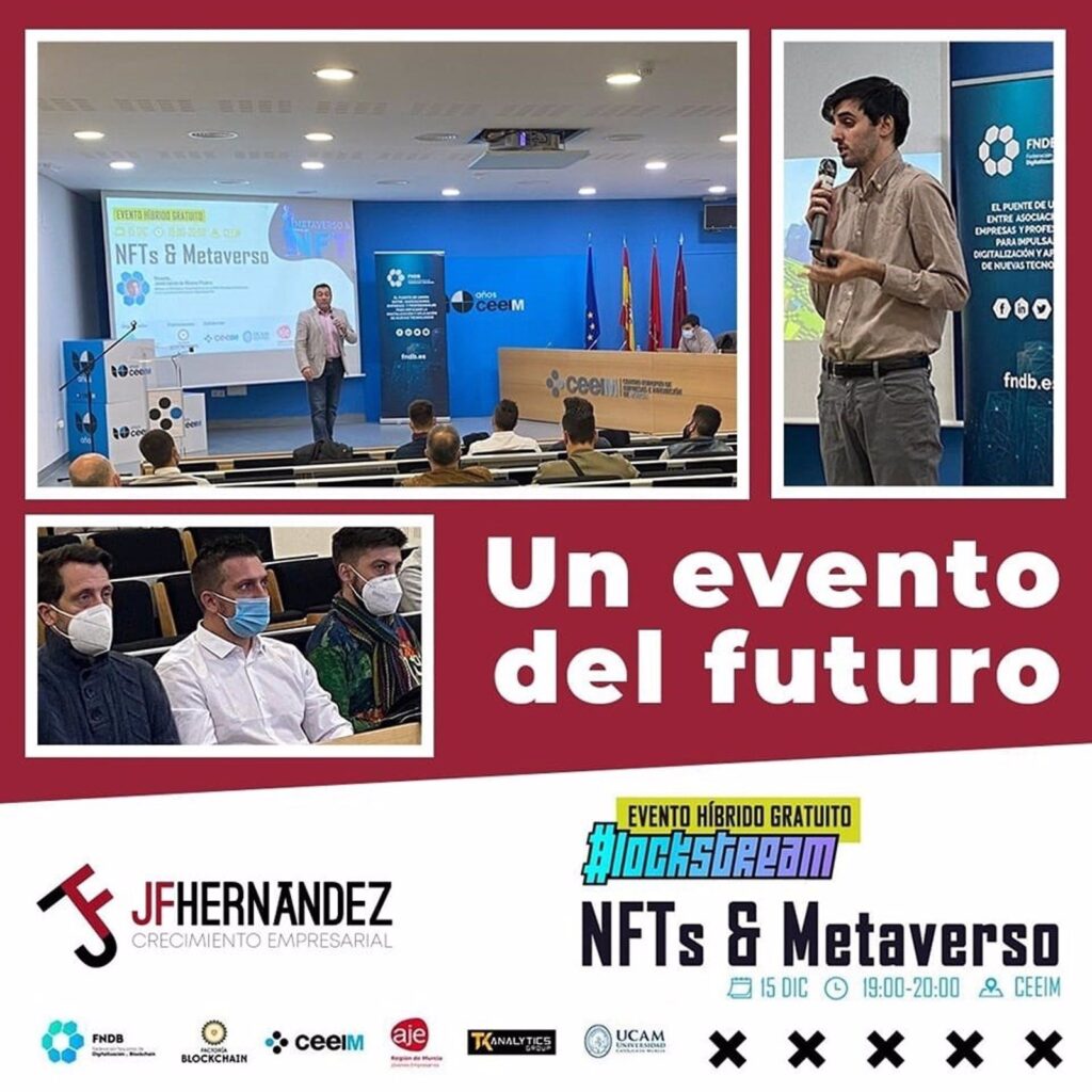 Evento híbrido que se realizó en Murcia analizó las aplicaciones y funciones de los NFT y los Metaversos