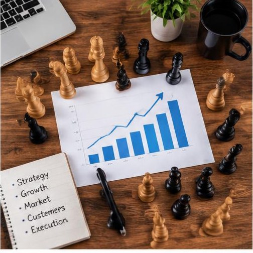Imagen ilustrativa: Estrategia y desarrollo de negocio