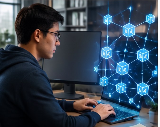 Imagen ilustrativa: Desarrollo de software blockchain